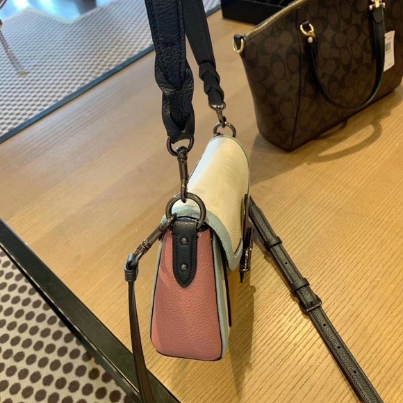 Coach Jade Shoulder Bag In Colorblock - Picture 7 of 12